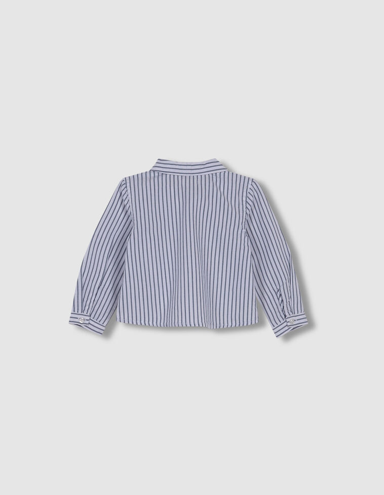 Camisa Oxford Rayas Petroleo Claro