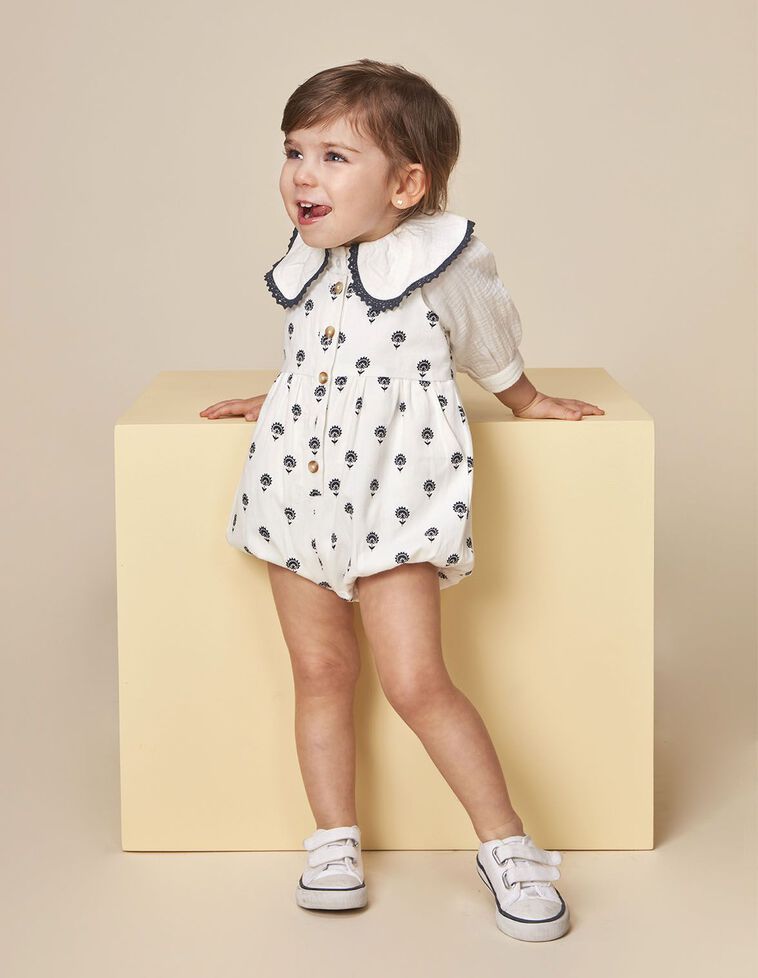 Peto estampado blanco