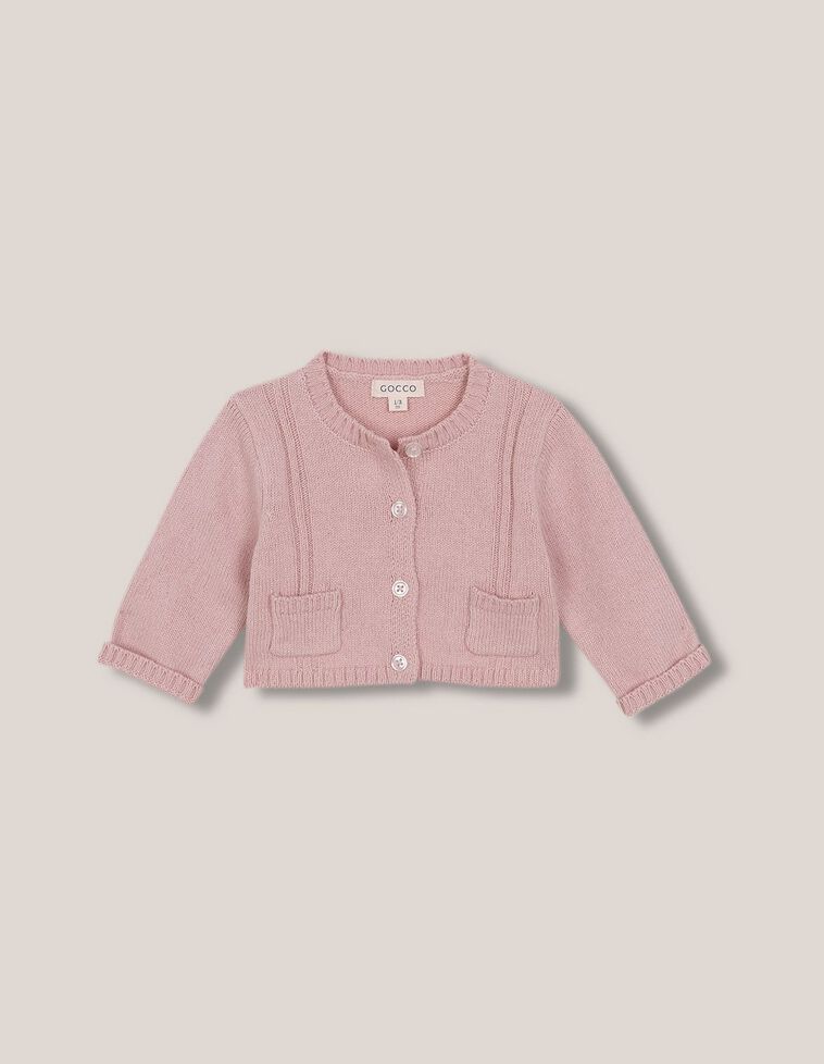 Chaqueta con bolsillos rosa