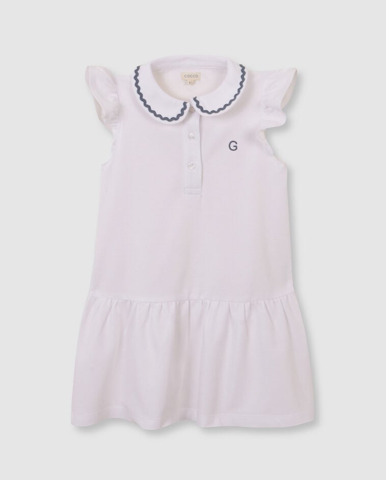 Vestido polo blanco