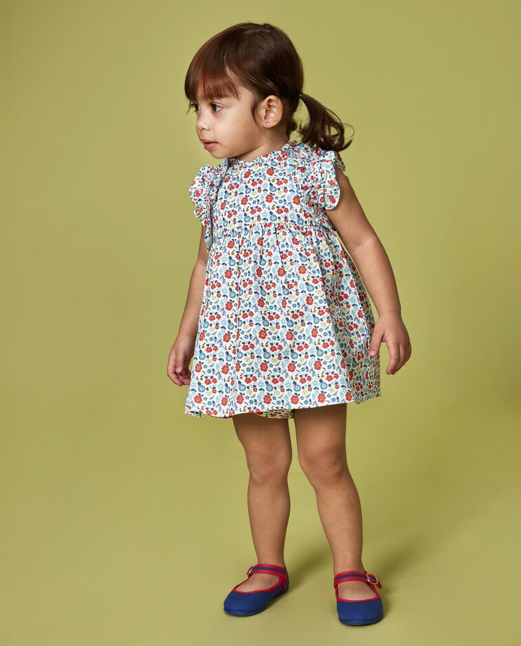 Vestido de flores blanco