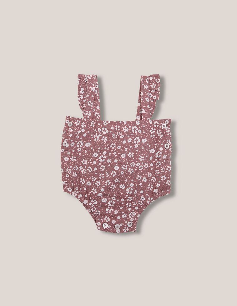 Ranita estampada con tirantes morado