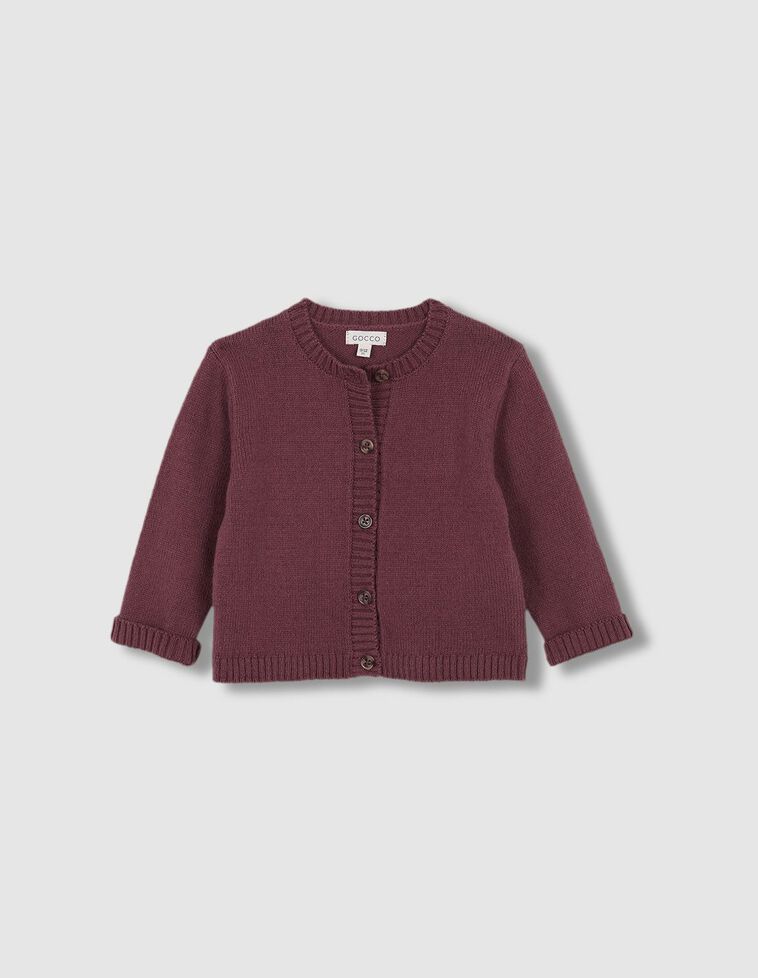 Chaqueta Punto Estandar Berenjena