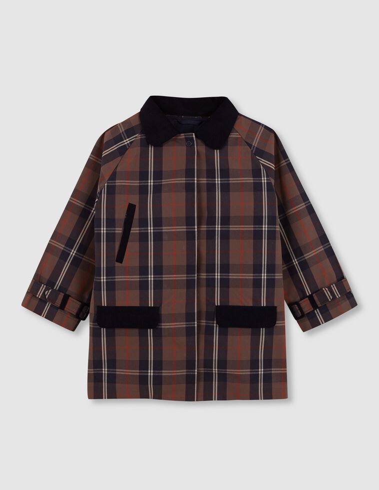 Chaquetón de cuadros con chaleco interior extraible azul