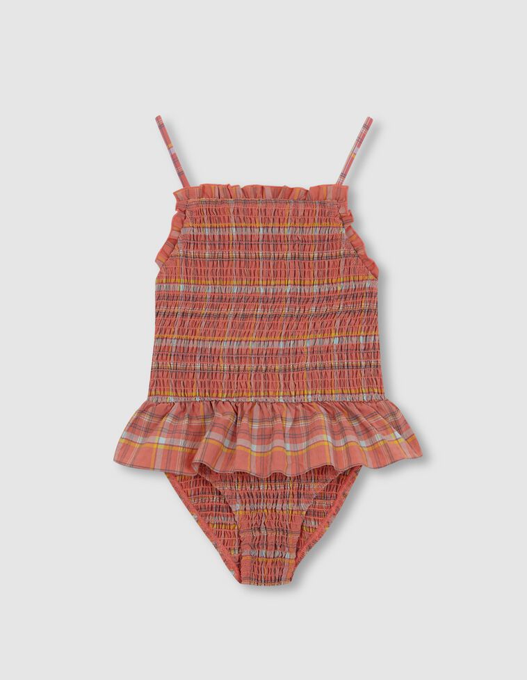 Bañador cuadros rosa