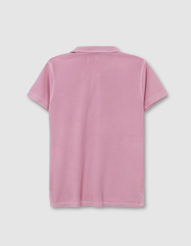 Polo de pique rosa