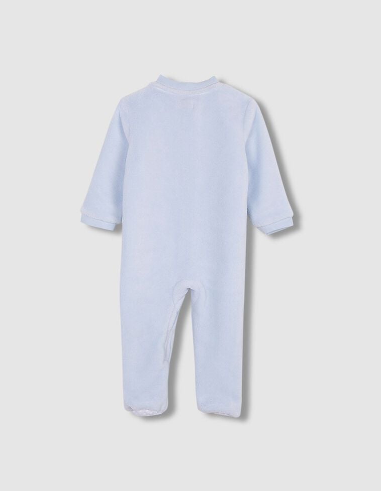 Pijama manta para bebés en color azul y rosa