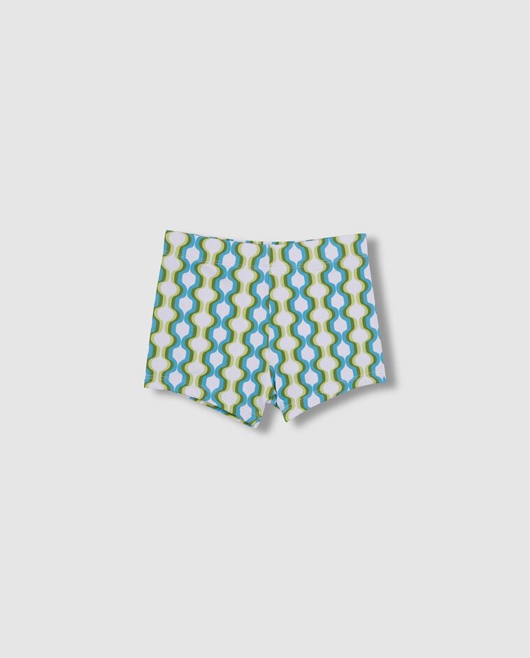 Ba&ntilde;ador estampadogeom&eacute;trico blanco
