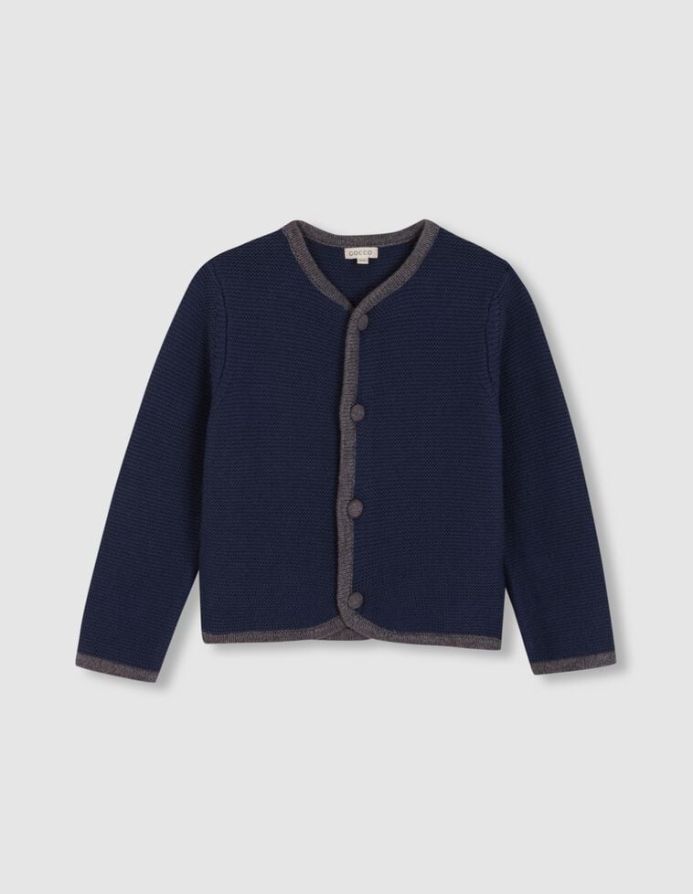 Chaqueta tipo austriaca azul con lana