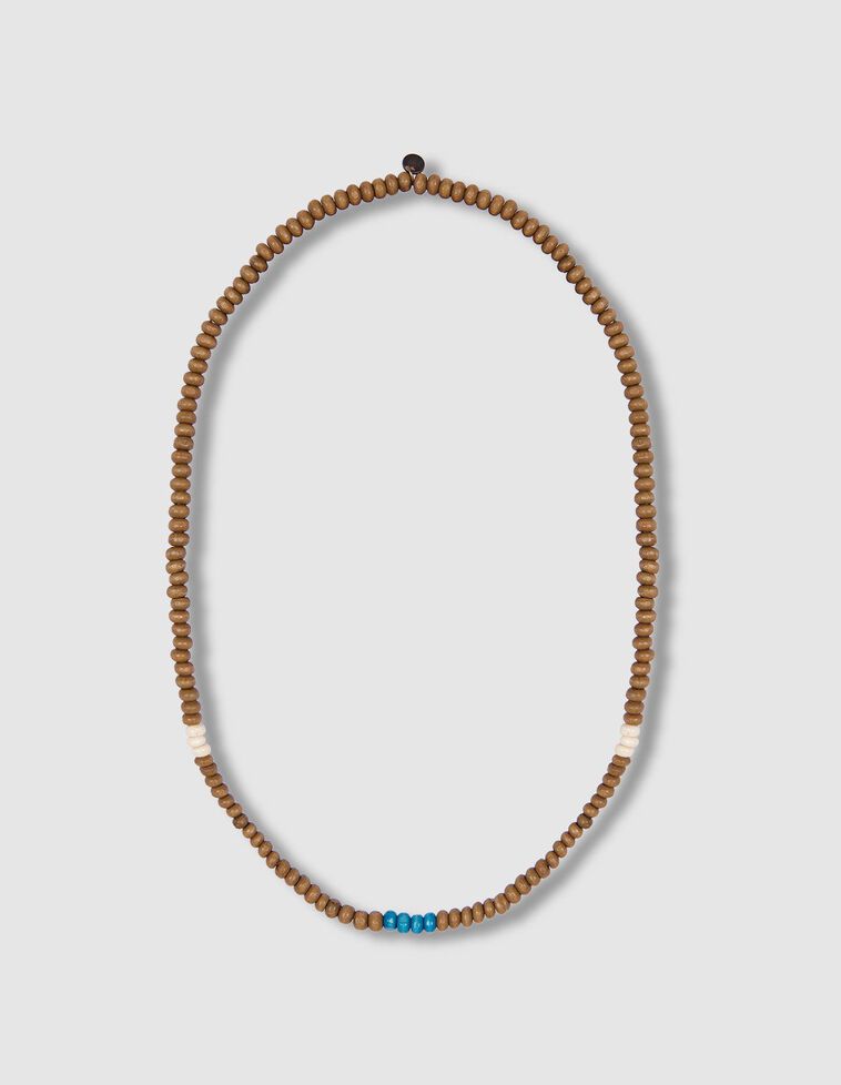 Collar de bolitas de colores verde