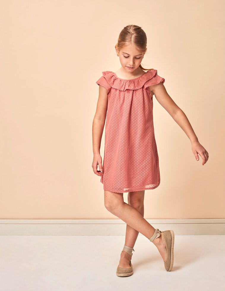 Vestido de tull coral