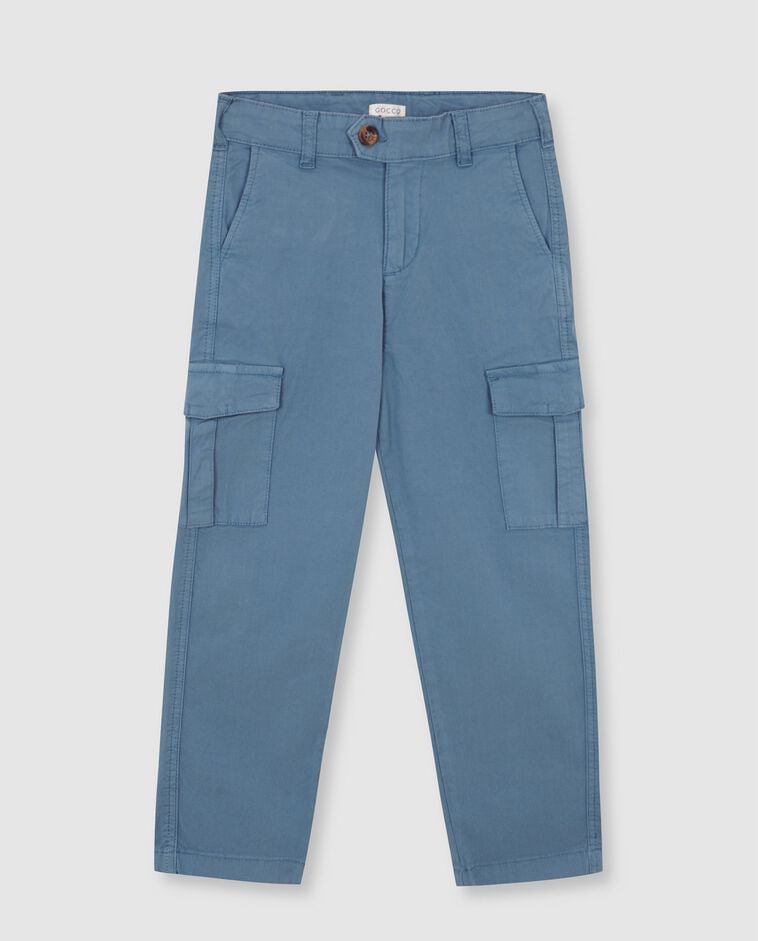 Pantal&oacute;n cargo azul