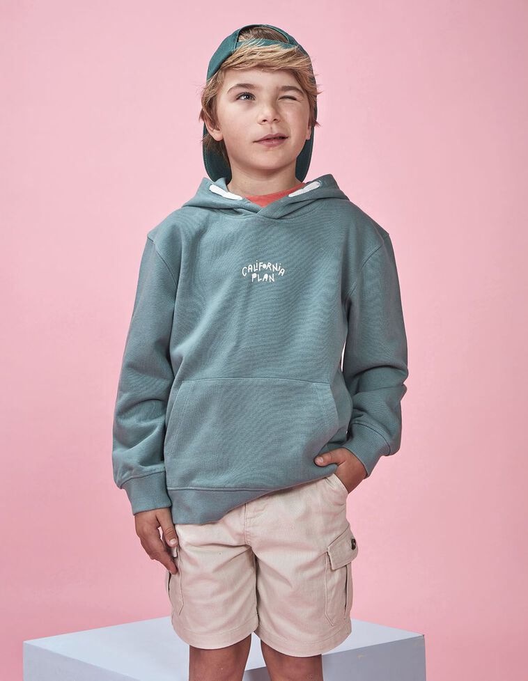 Sudadera california plan azul claro