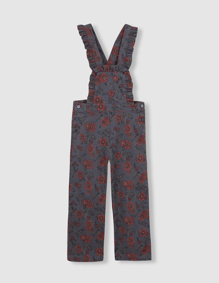 Peto estampado con tirantes verde