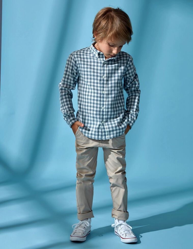 Camisa villela estampada