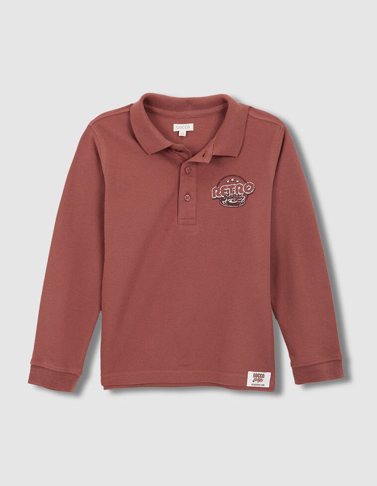 Polo retro rosa