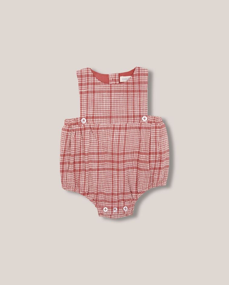 Ranita de cuadros rosa
