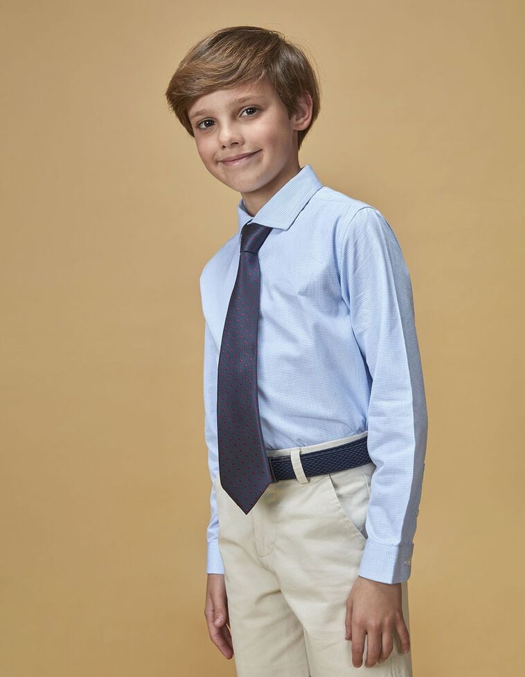 Corbata azul