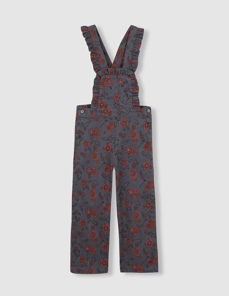 Peto estampado con tirantes verde