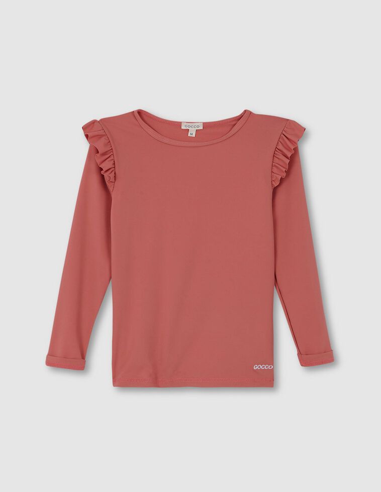 Camiseta de lycra manga larga coral 