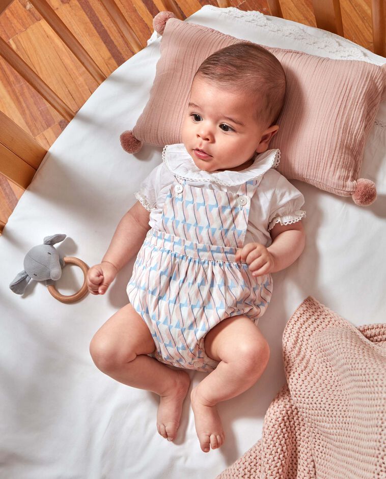 Ranita estampado geom&eacute;trico rosa