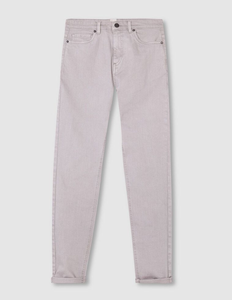 Pantalón 5 bolsillos gris claro