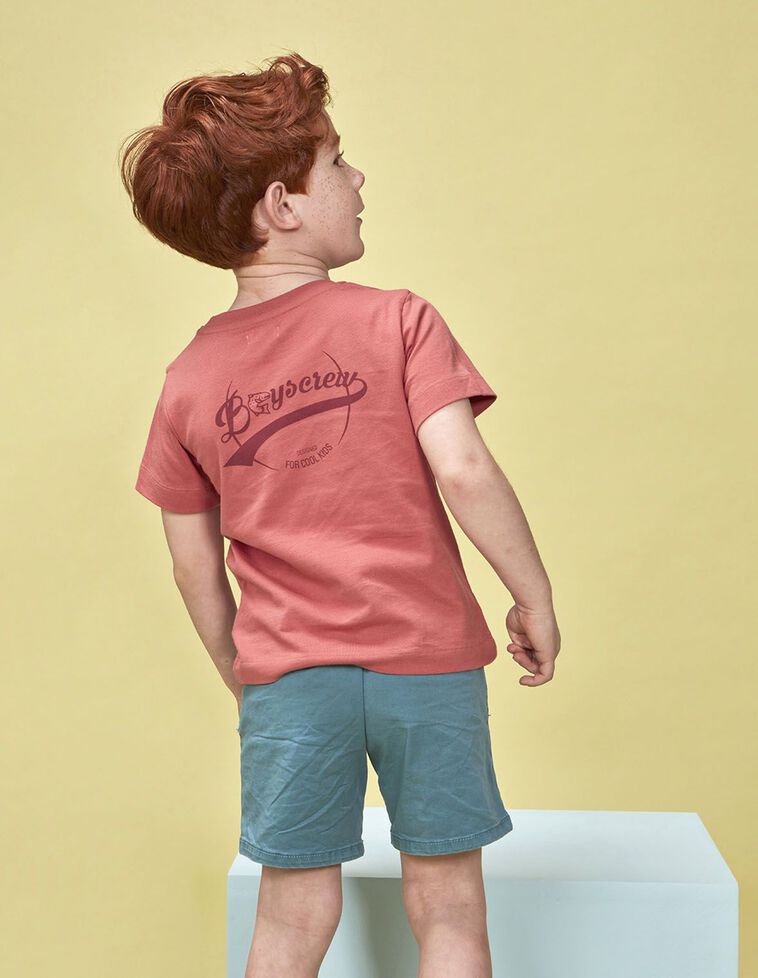 Camiseta boyscrew rosa