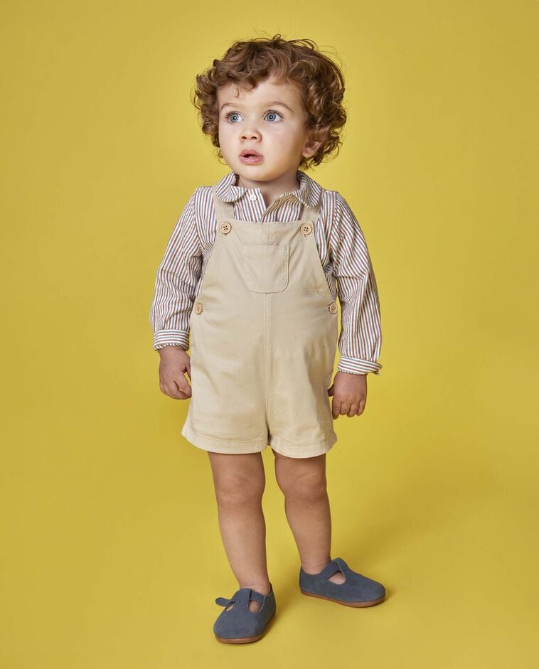 Peto corto de sarga piedra