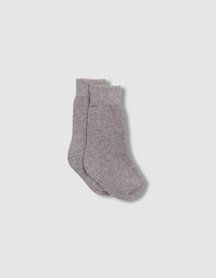 Calcetines liso gris claro