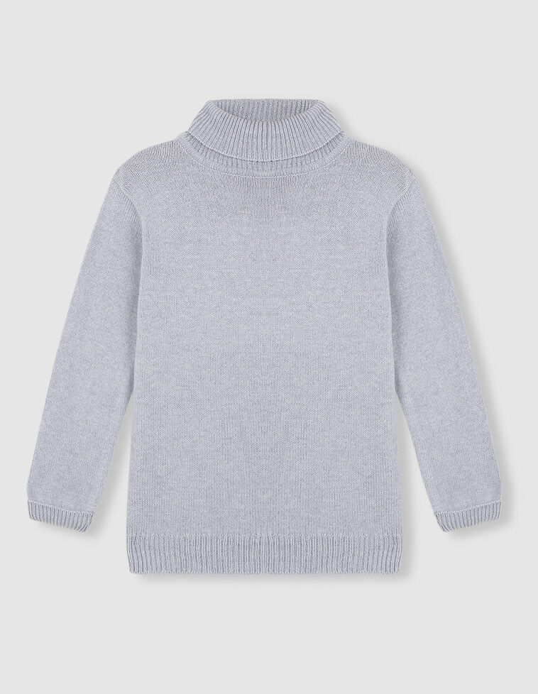 Jersey cuello vuelto gris