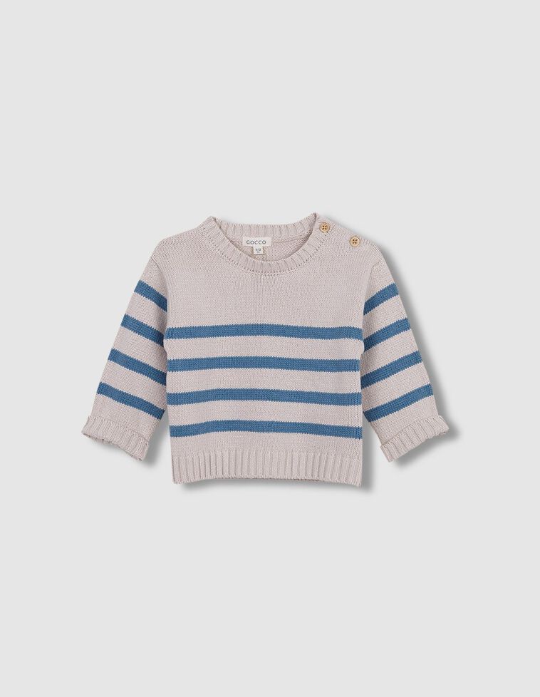 Jersey de rayas piedra