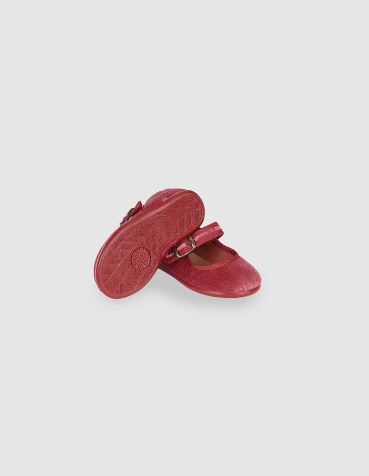 Merceditas terciopelo rosa