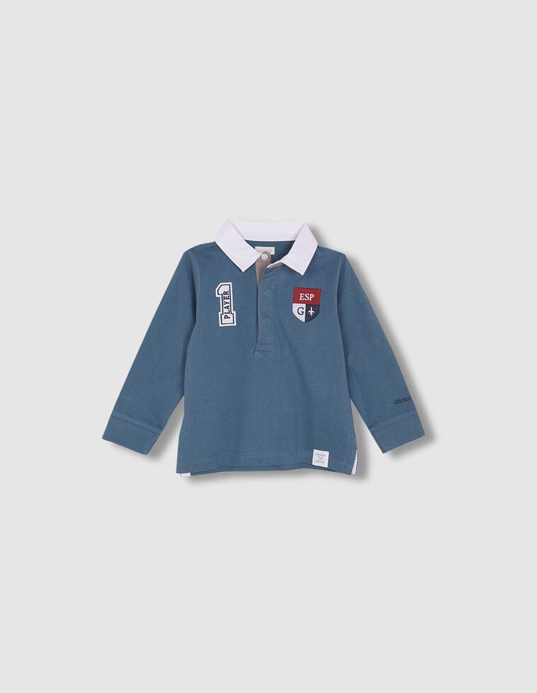 Polo player 1 azul