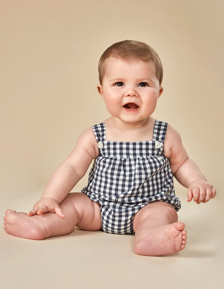 Ranita Vichy Gris Para Bebe 0 24 Meses Gocco