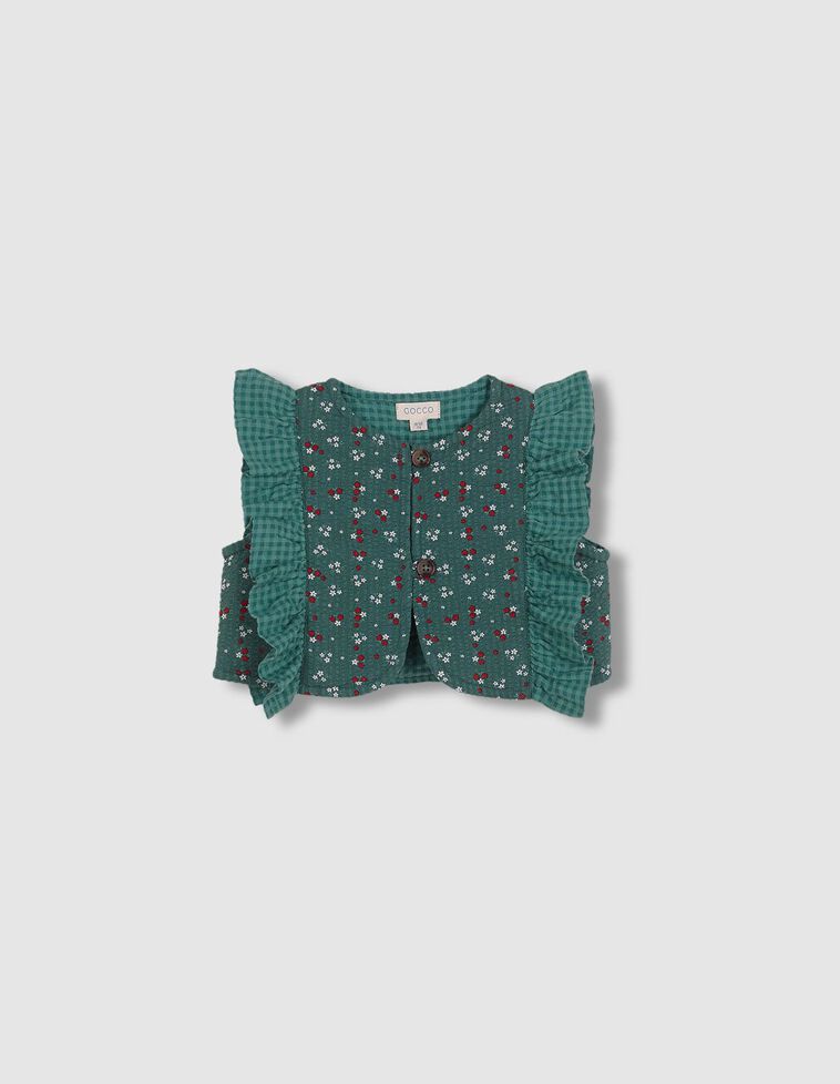 Chaleco estampados combinados verde