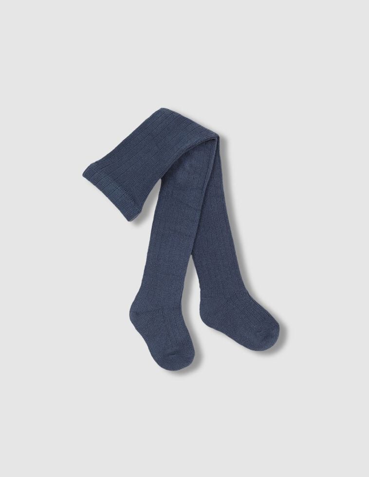 Leotardos de canalé gris