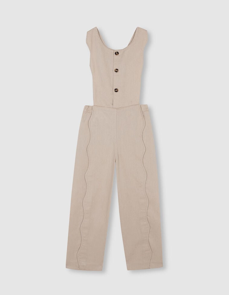 Peto con costuras onduladas piedra Peto con costuras onduladas piedra