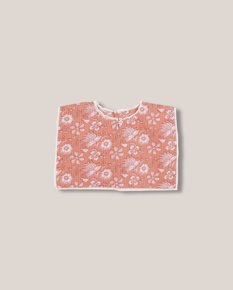 Babero flor india rosa