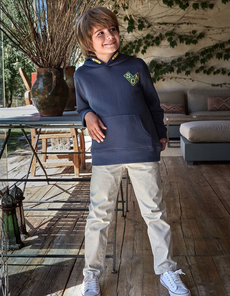Sudadera Son Con Capucha Marino Nuevo