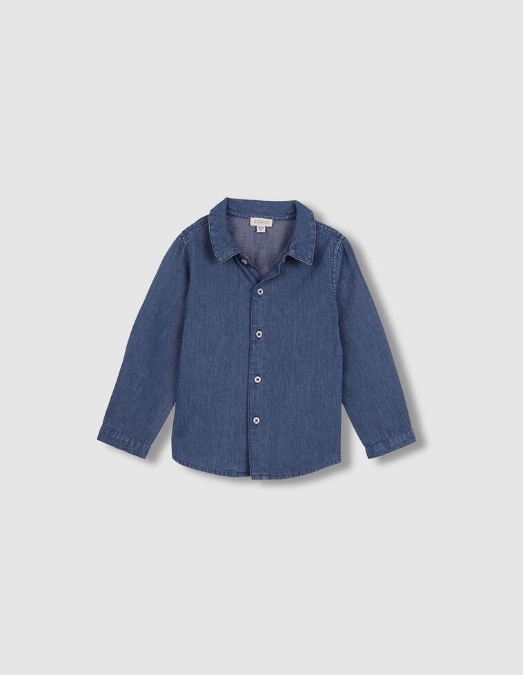 Camisa denim azul claro