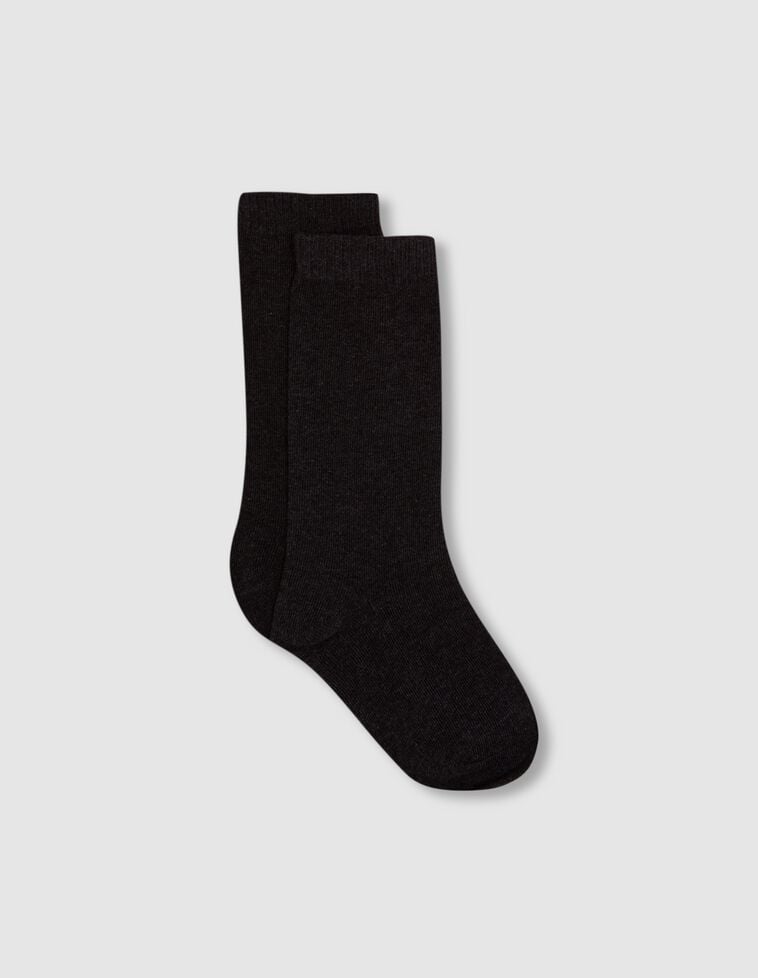 Calcetines liso gris oscuro