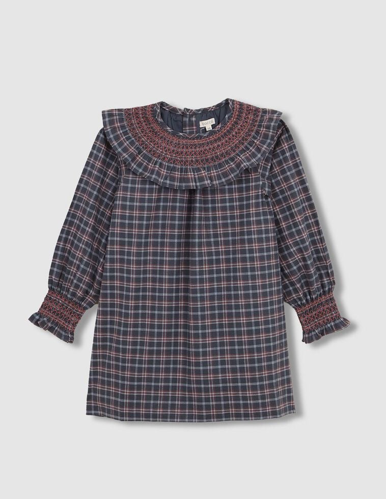 Vestido de cuadro verde