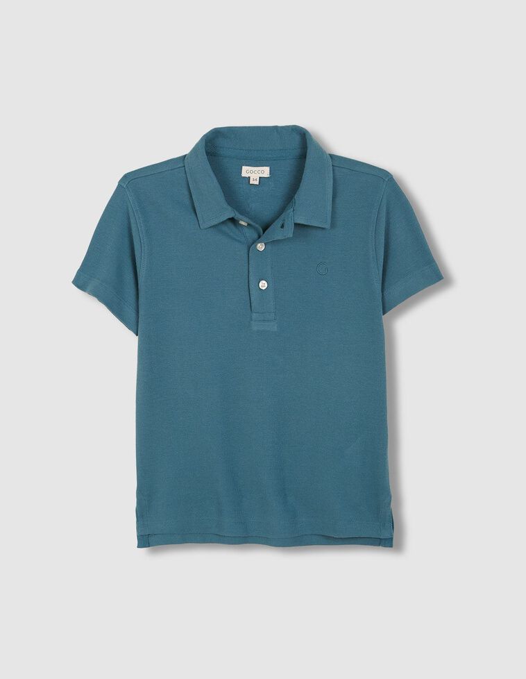 Polo piqué azul claro