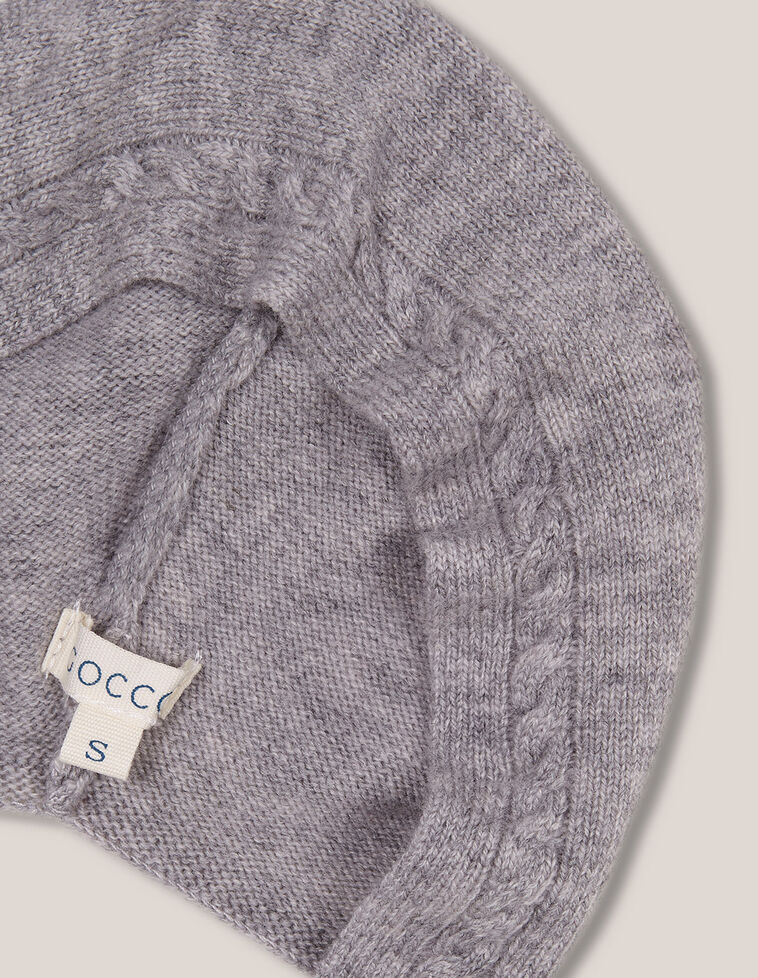 Capota Con Ochos  Gris Medio Melange