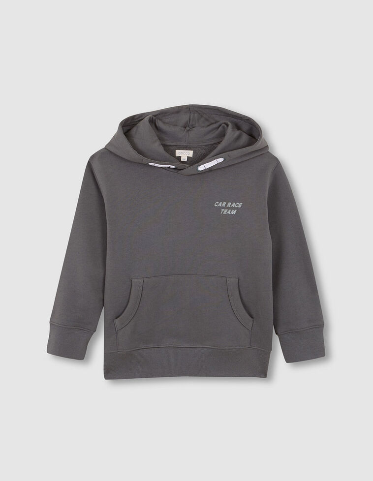 Sudadera print coche verde oscuro