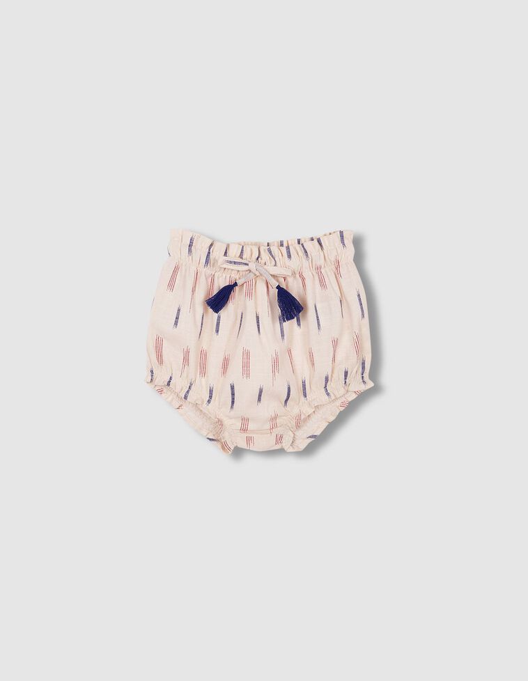 Pantalon bombacho ikat blanco