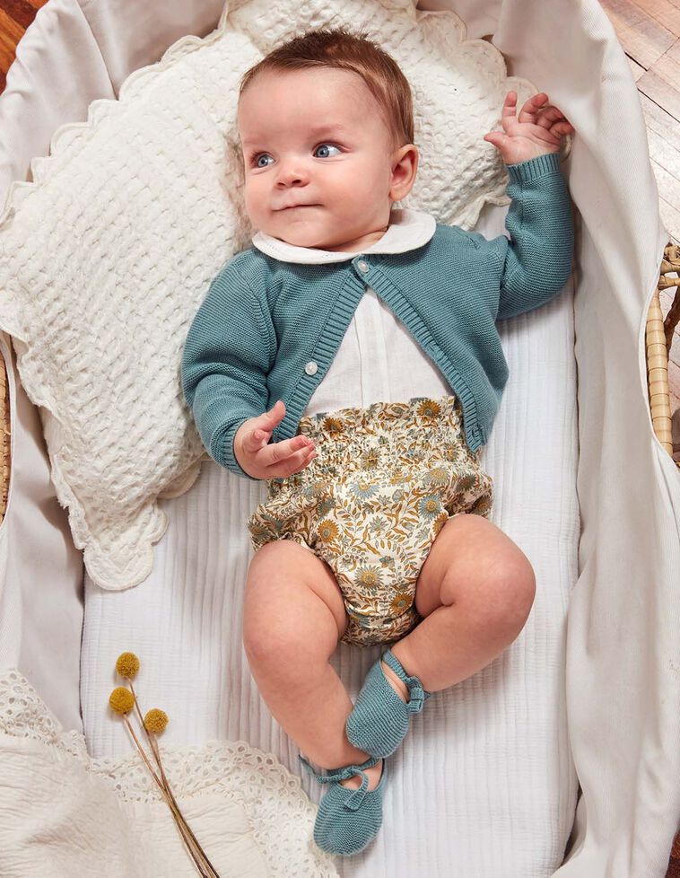 Camisa body cuello bebe blanco con lino