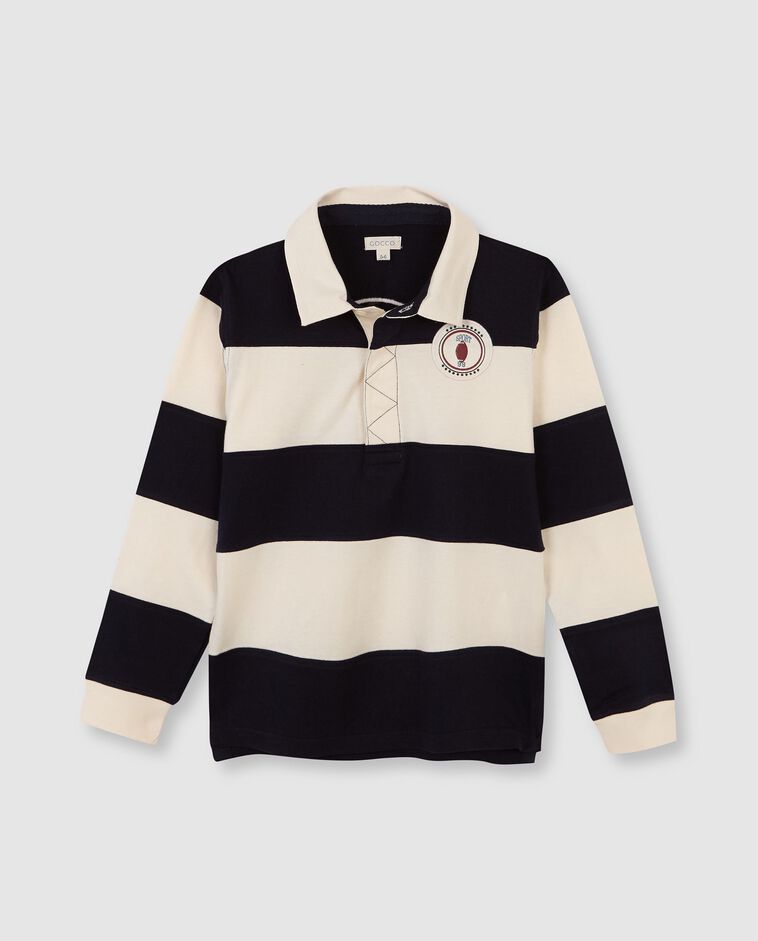 Polo de rayas azul ni&ntilde;o