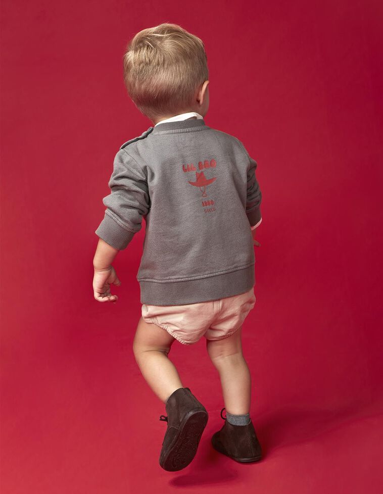 Sudadera lil bro gris