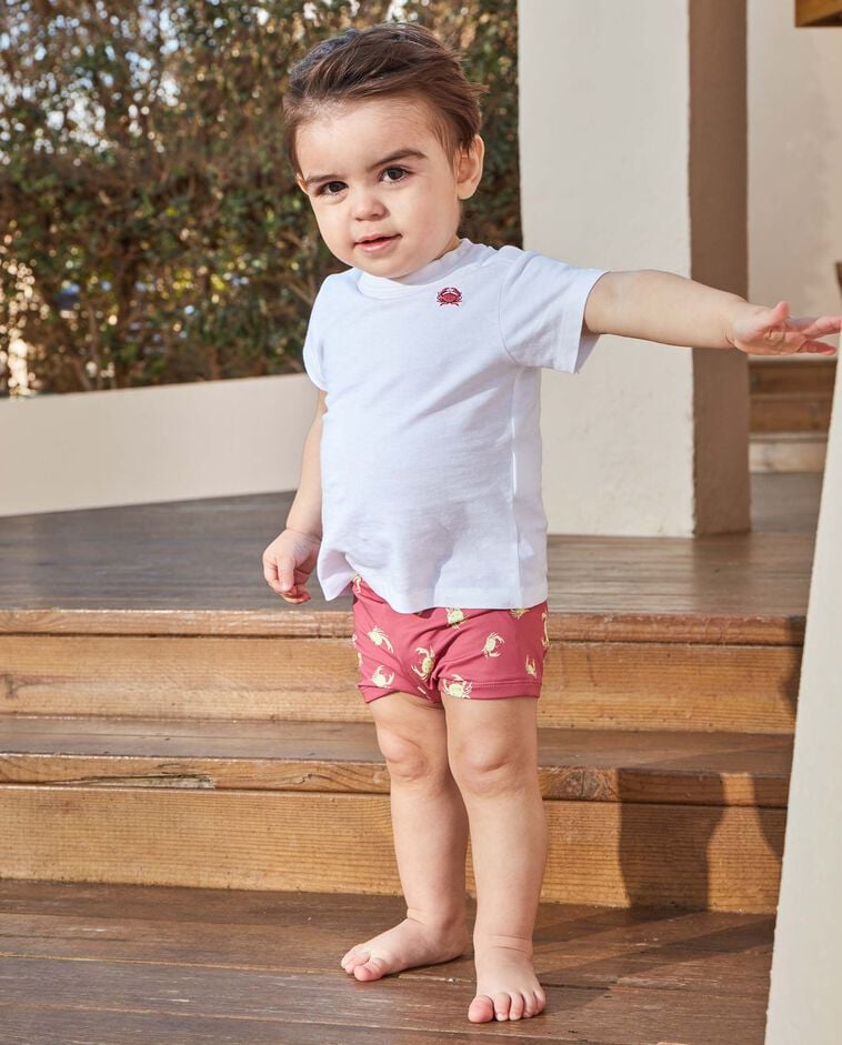 Camiseta cangrejo blanco